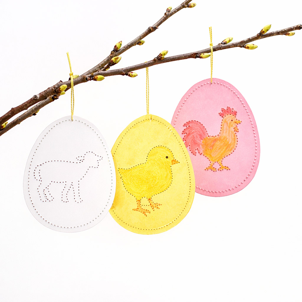 Pin-Prick Easter Animals