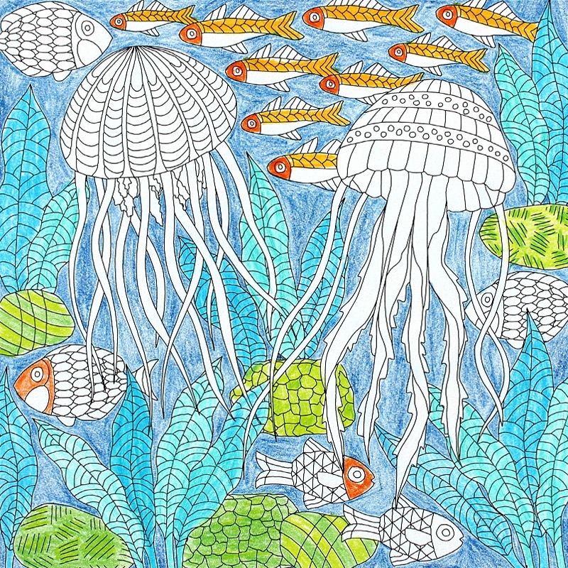 Coloring-in Pictures – Under the Sea