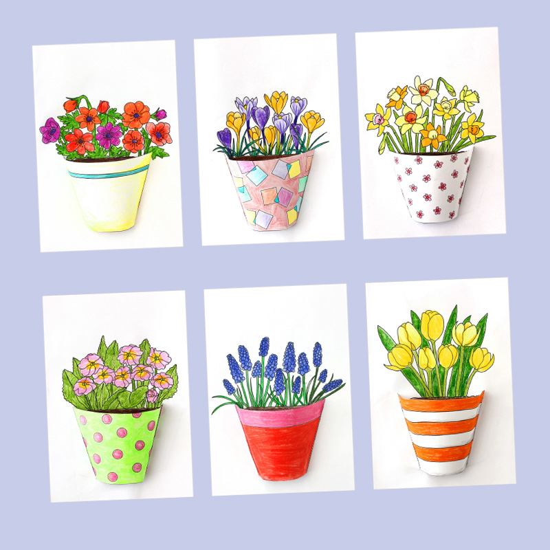 How to Make Lovely Little Flower Pots