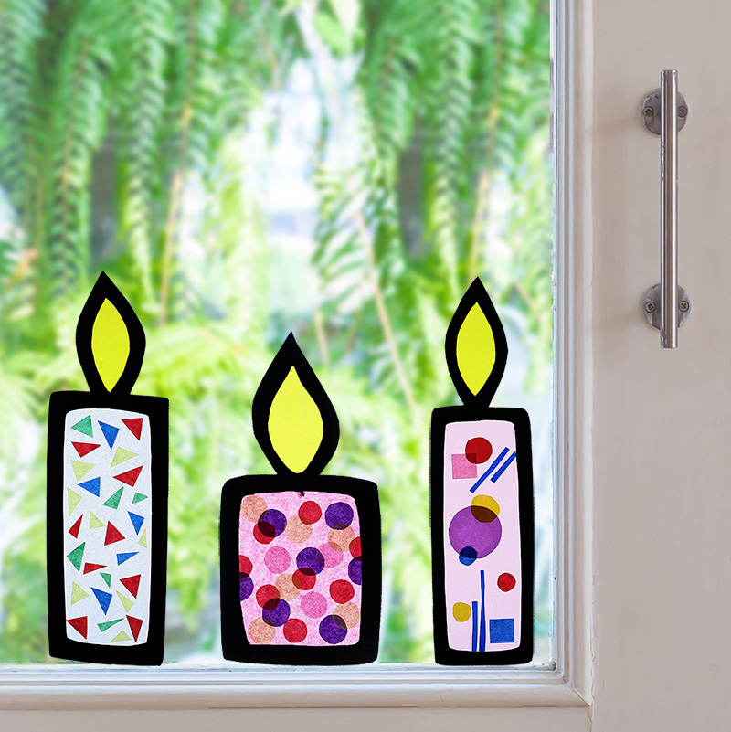 Glowing Window Candles: A Christmas Craft for a Cozy Holiday Atmosphere!
