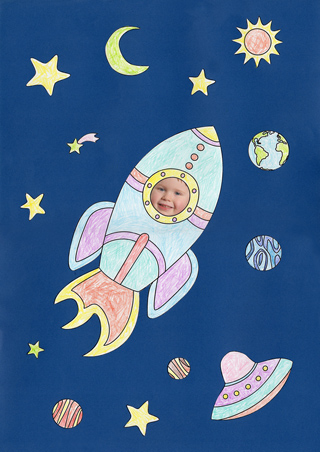 How to Make Personalized Astronauts Collages