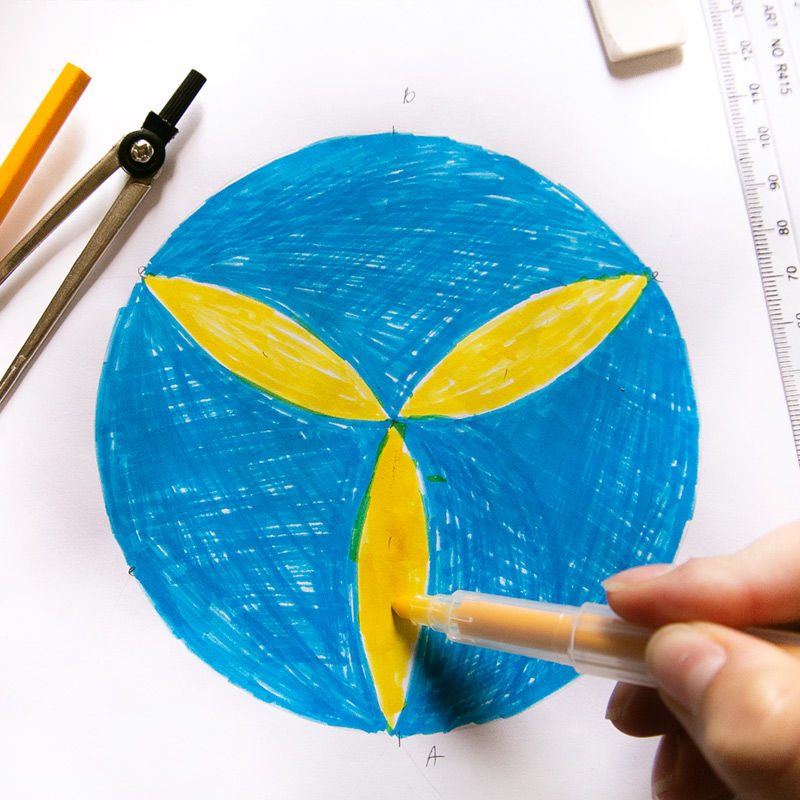 Math Art with Compasses and a Ruler