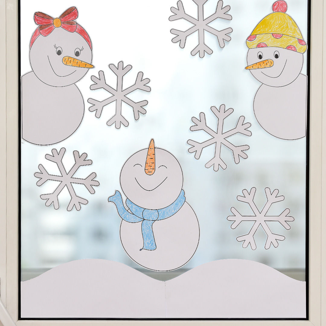 Snowman Window Decorations