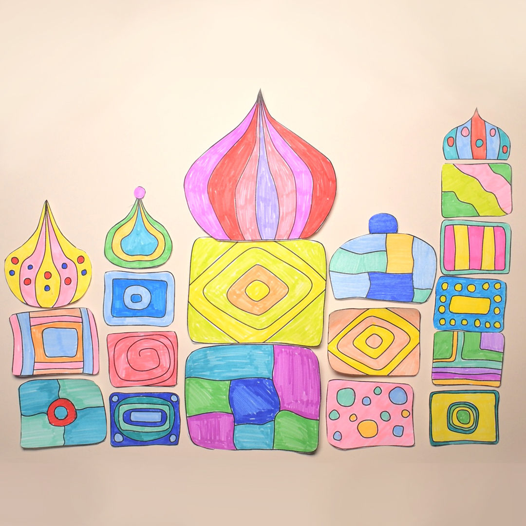 How to Make Hundertwasser House Collages