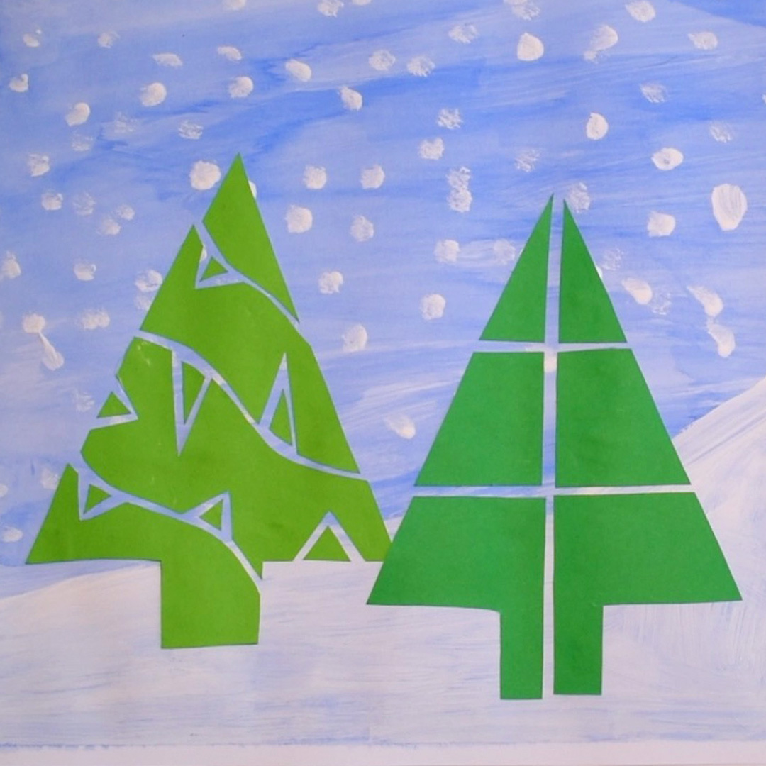 Cut-Out Christmas Trees