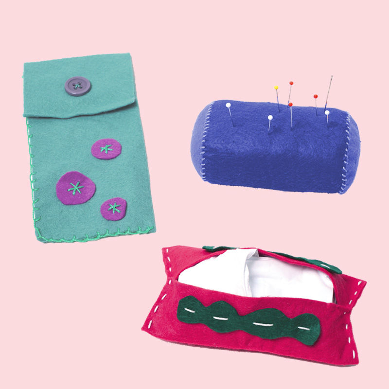 Simple Felt Sewing for Kids